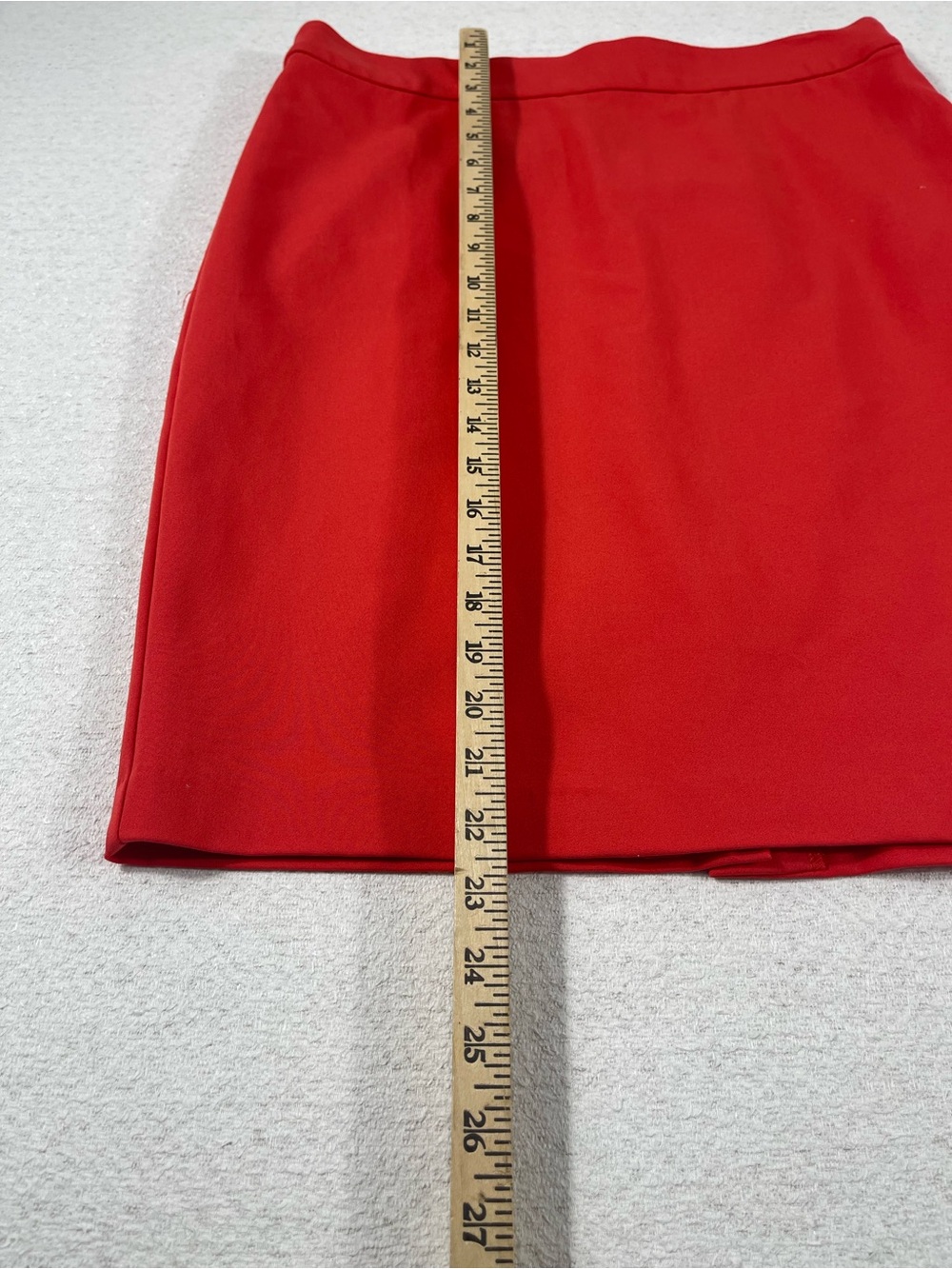 Investments Women's Pencil Skirt Orange Stretch Knit Size 8 Petite, SKU#0330 - Picture 2 of 5